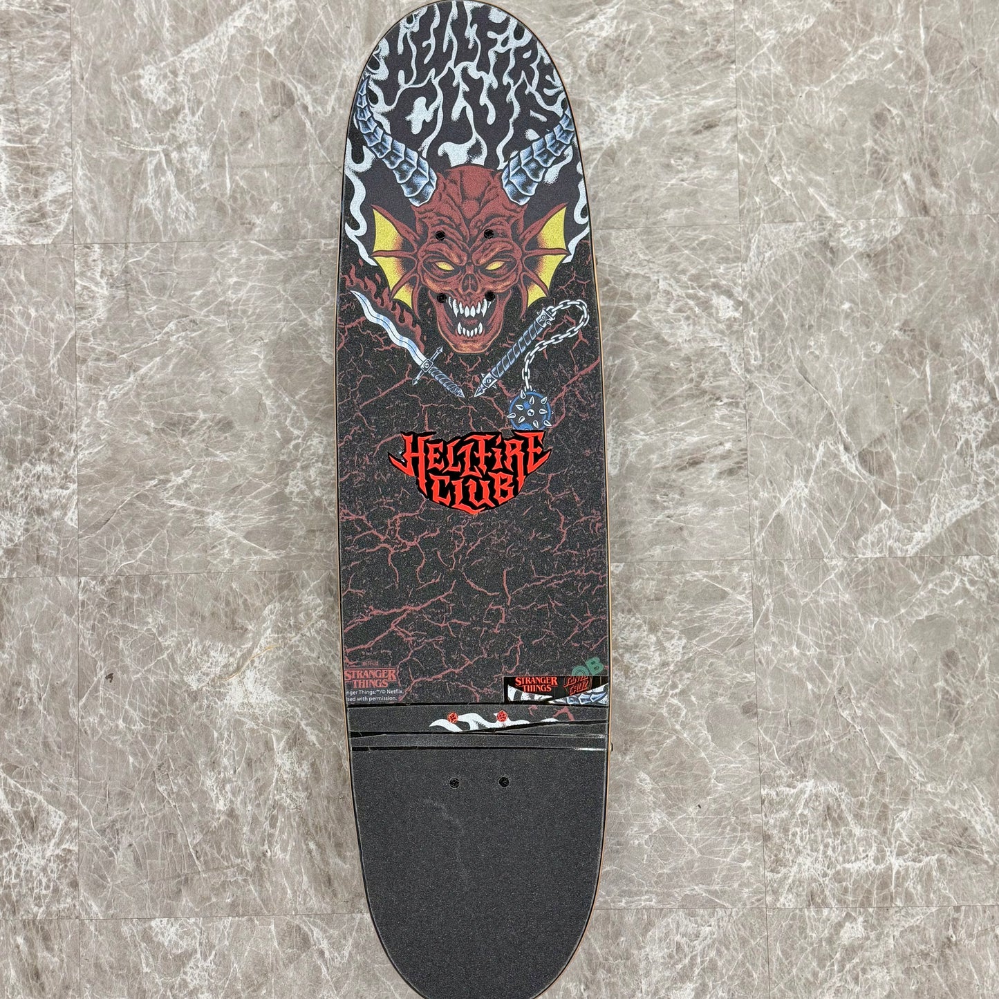 Santa Cruz X Stranger Things Hellfire Custom Built Cruiser - 9.0”