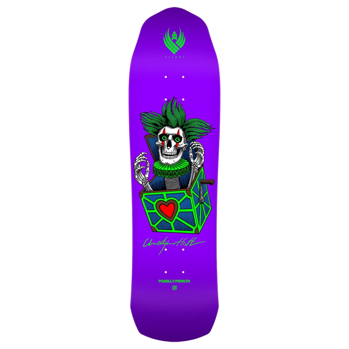 Powell Peralta Flight Chris Hiett Skull Mini Deck - 8.5"