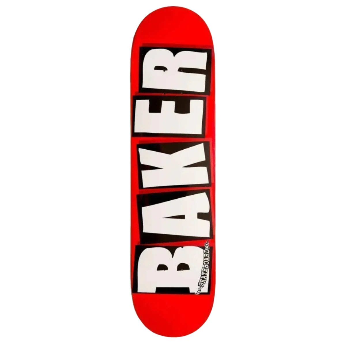 Baker White Red Logo Deck - 8.5"