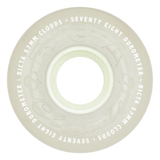 Ricta Wheels	Clouds Glow In The Dark 78a Aqua - 57mm