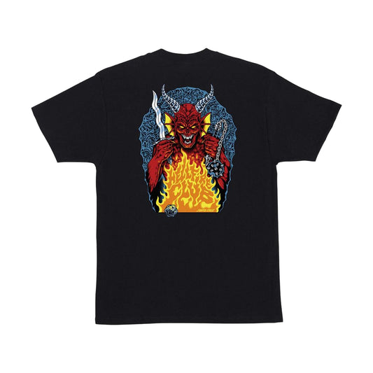 Santa Cruz Stranger Things Hell Fire Tee - Black