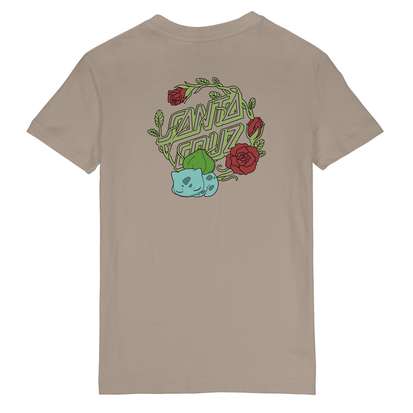 Santa Cruz Woman’s Bulbasaur T-Shirt - Warm Grey