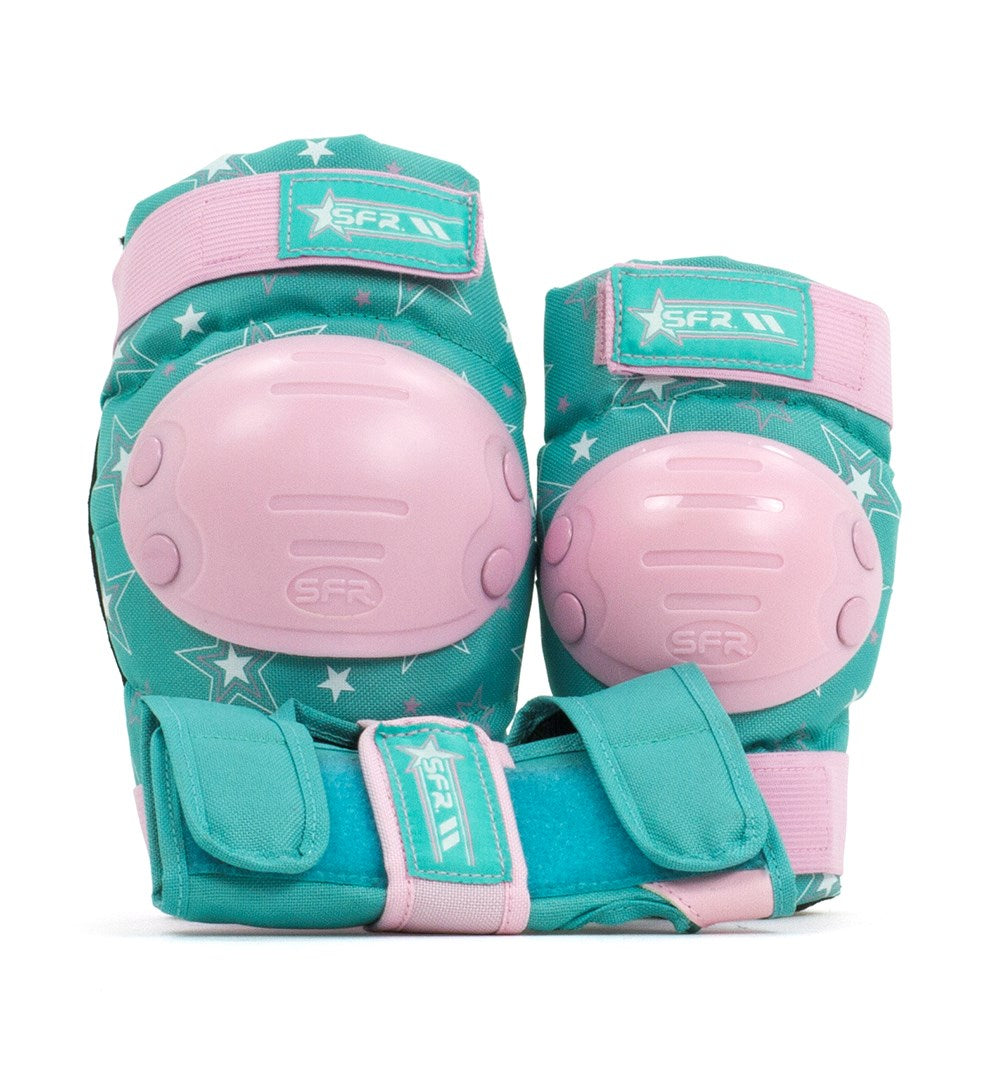 SFR Youth Star Triple Pad Set Pink/Green