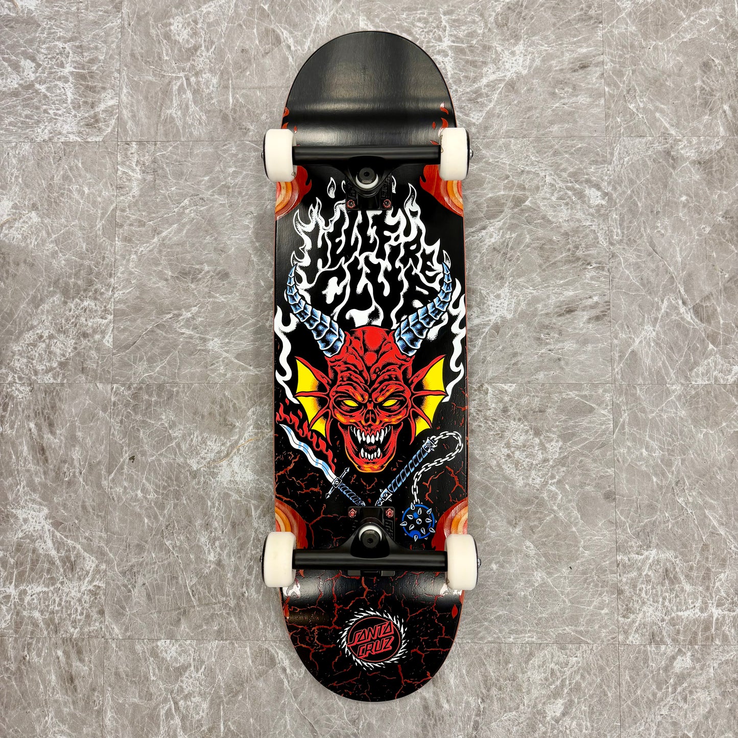Santa Cruz X Stranger Things Hellfire Custom Built Cruiser - 9.0”