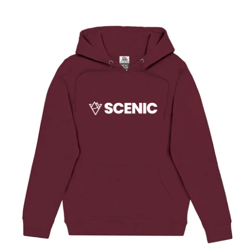 Scenic Diamond Logo Hoodie - Burgundy