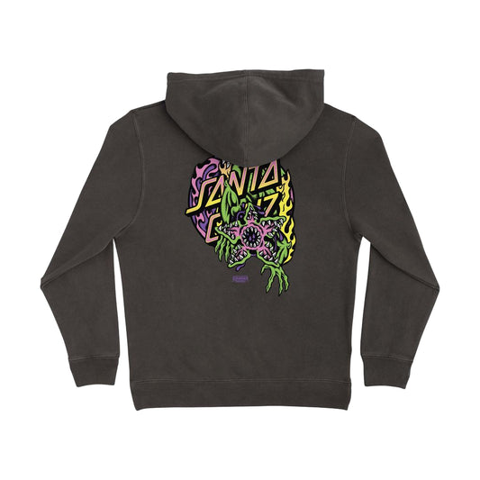 Santa Cruz Stranger Things Demogorgon Dot Youth Hoodie - Pigment Black