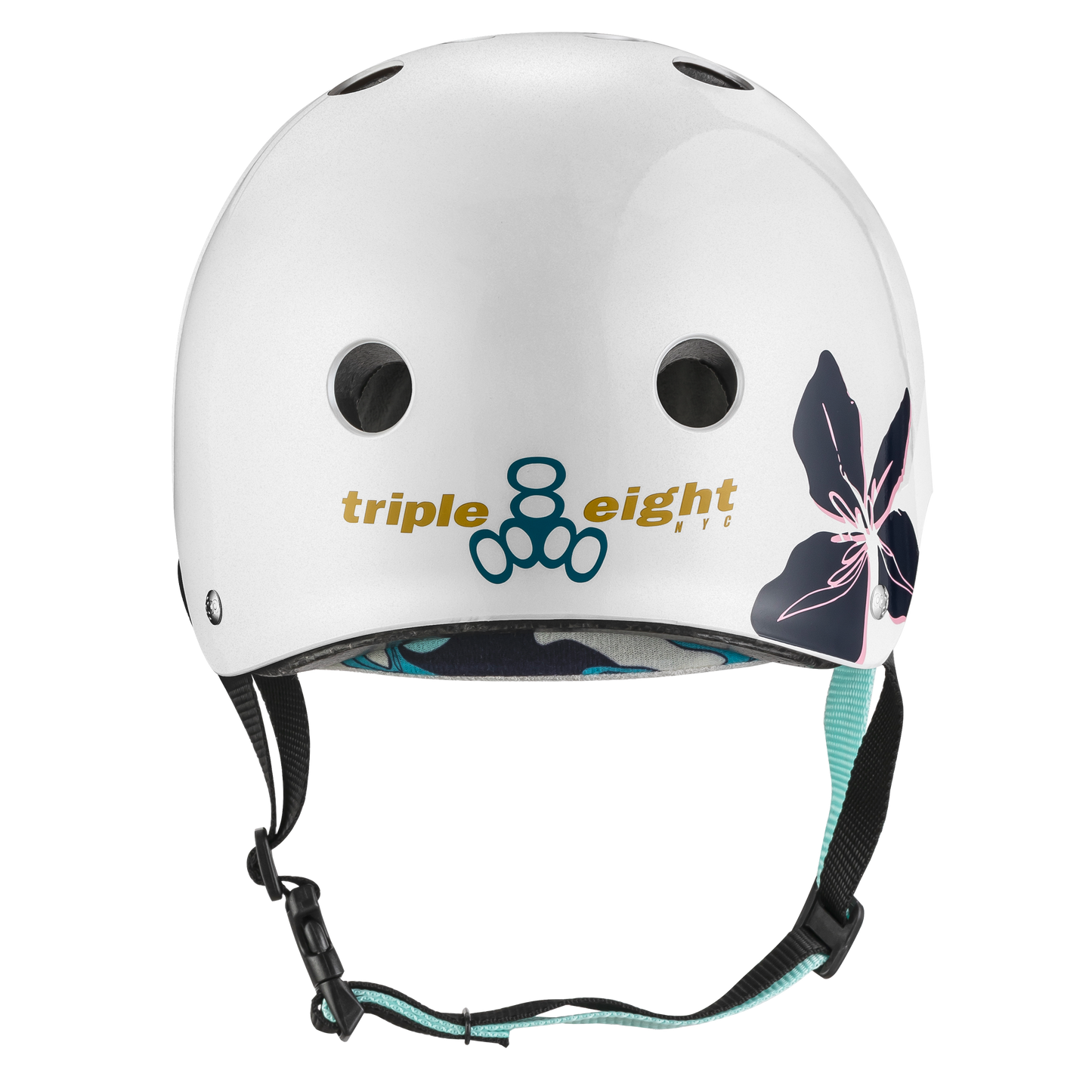 Triple 8 The Certified Sweatsaver Helmet - Floral White