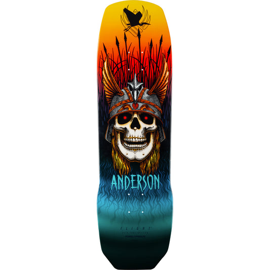 Powell Peralta Andy Anderson Heron Skull Teal Flight Deck - 9.13"