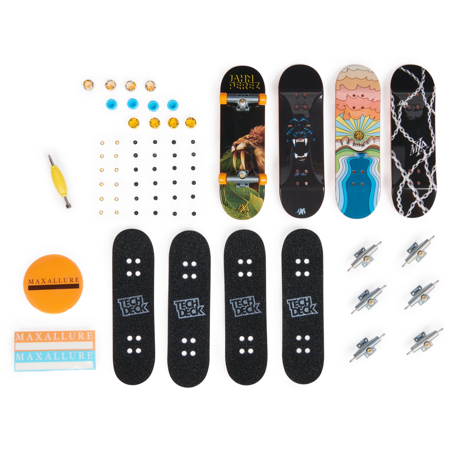 Tech Deck Deluxe 4 Pack - Maxallure