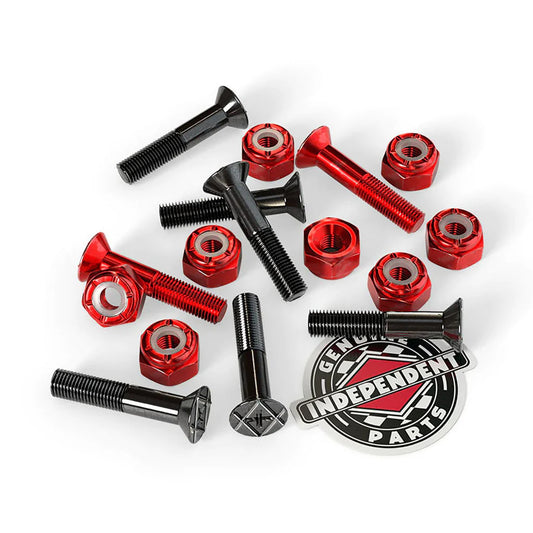 Indy Black Red Phillips Bolts - 1"