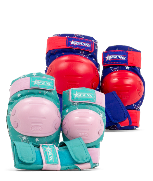 SFR Youth Star Triple Pad Set Pink/Green