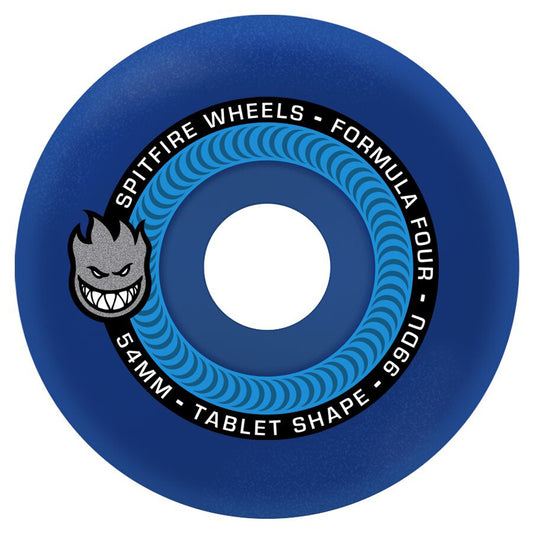 Spitfire Team F4 99Du Tablet Ice Blue Wheels - 54mm