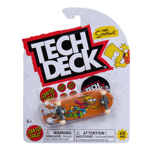 Tech Deck Shaped Santa Cruz The Simpsons Bart