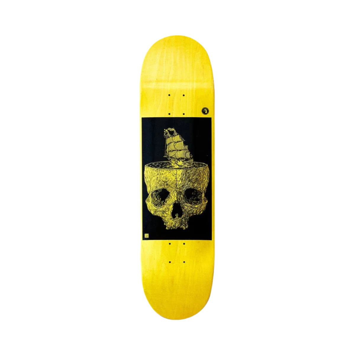 Heathen Stormy Seas Taperhead Yellow Deck - 8.5"