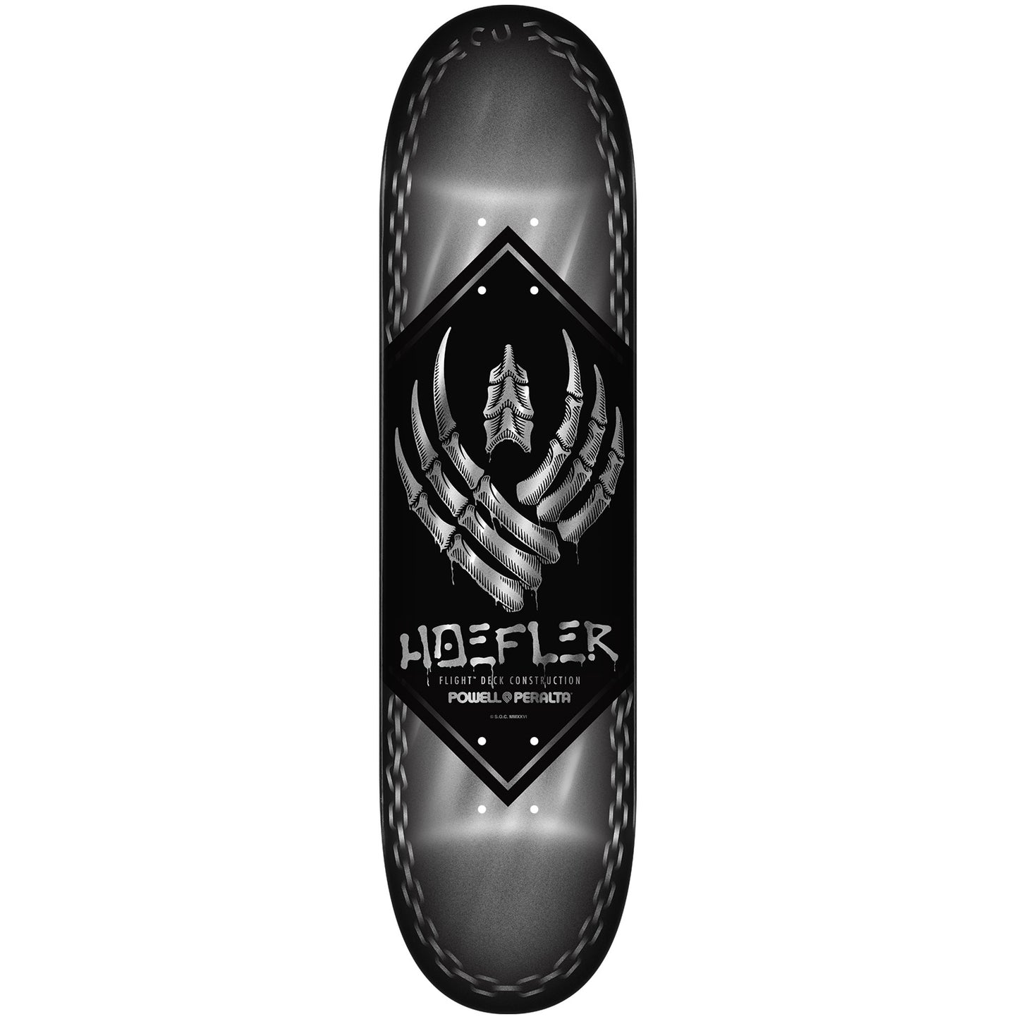 Powell Peralta Flight Kelvin Hoefler Chains Silver Foil Deck - 8"