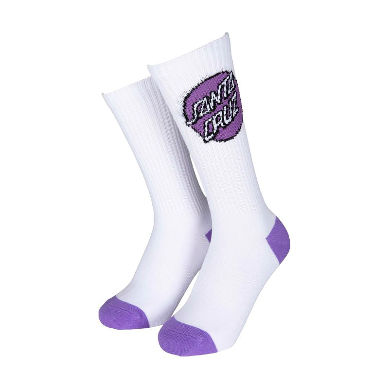 Santa Cruz Womens Pop Dot Socks 3 Pack - Pink White Grey