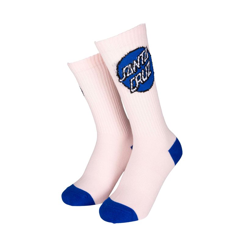 Santa Cruz Womens Pop Dot Socks 3 Pack - Pink White Grey