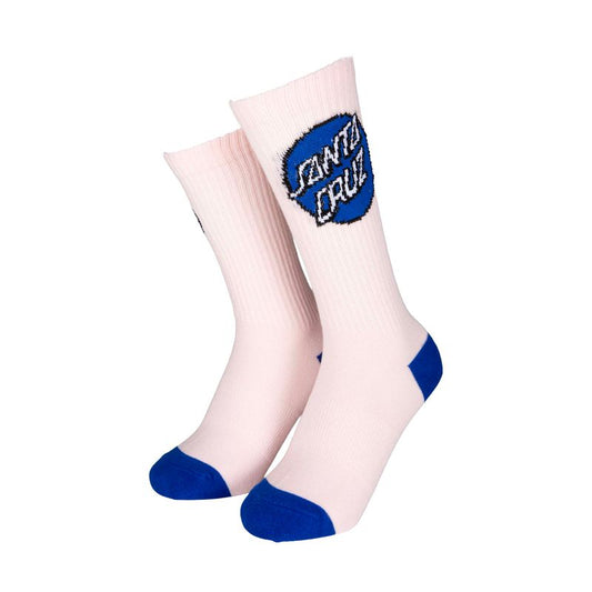 Santa Cruz Womens Pop Dot Socks 3 Pack - Pink White Grey