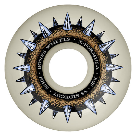 Bones X-Formula ‘Street Cleats' V5 Sidecut 95A Wheels - 58mm