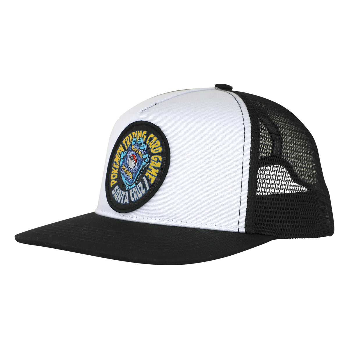 Santa Cruz x Pokémon Youth TCG Hand Mesh Cap - White/Black