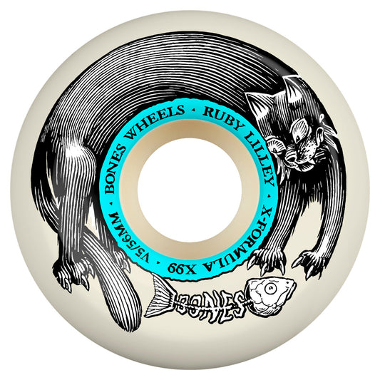 Bones X-Formula Ruby Lilley ‘Black Cat’ V5 Sidecut 99A Wheels - 56mm