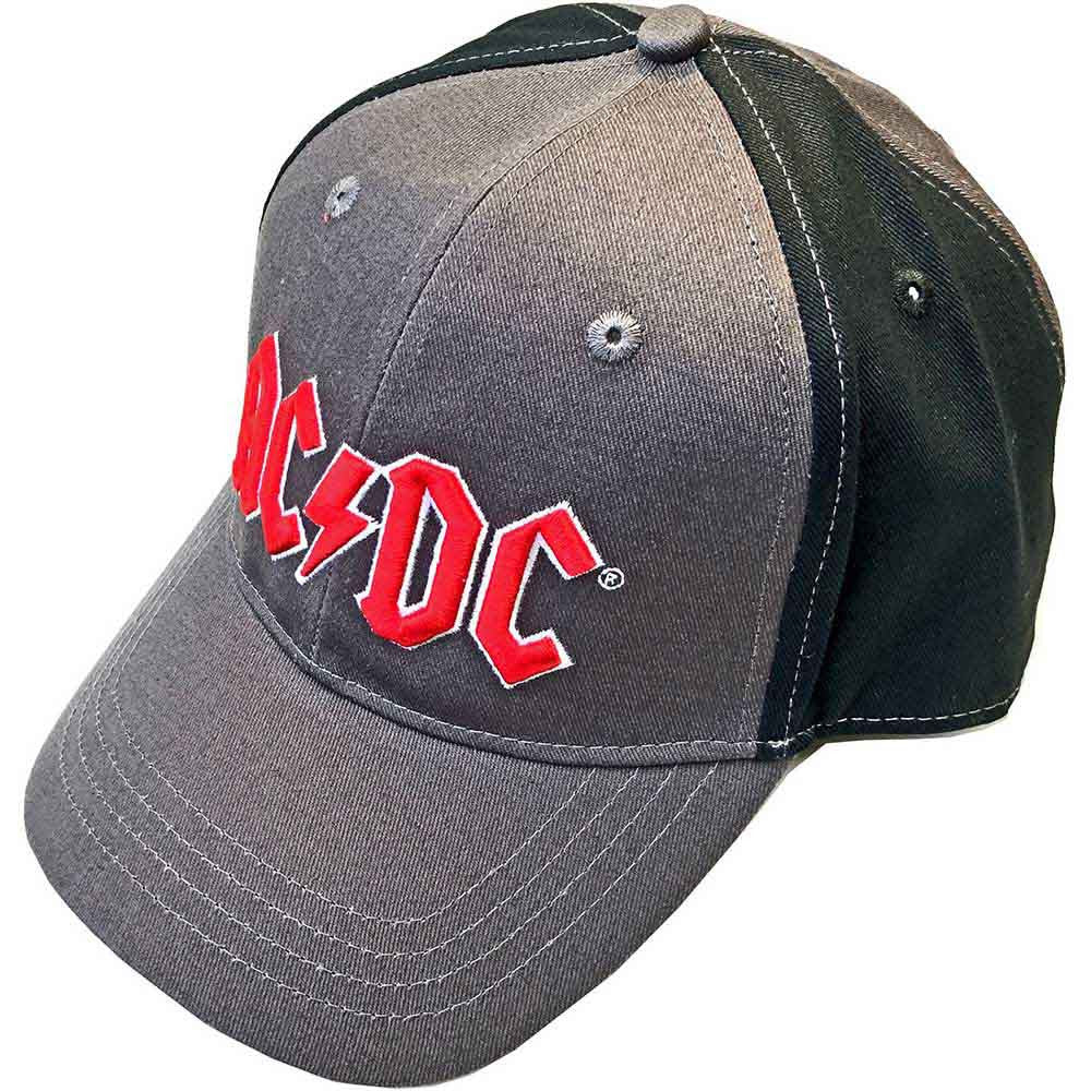 AC/DC Red Logo Cap - Charcoal Grey Black