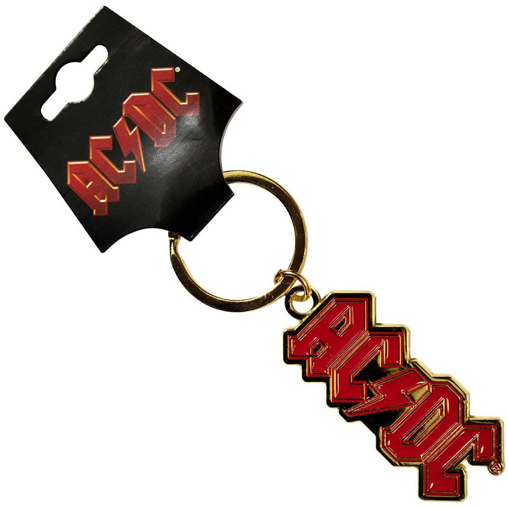 AC/DC Logo Gold Keychain