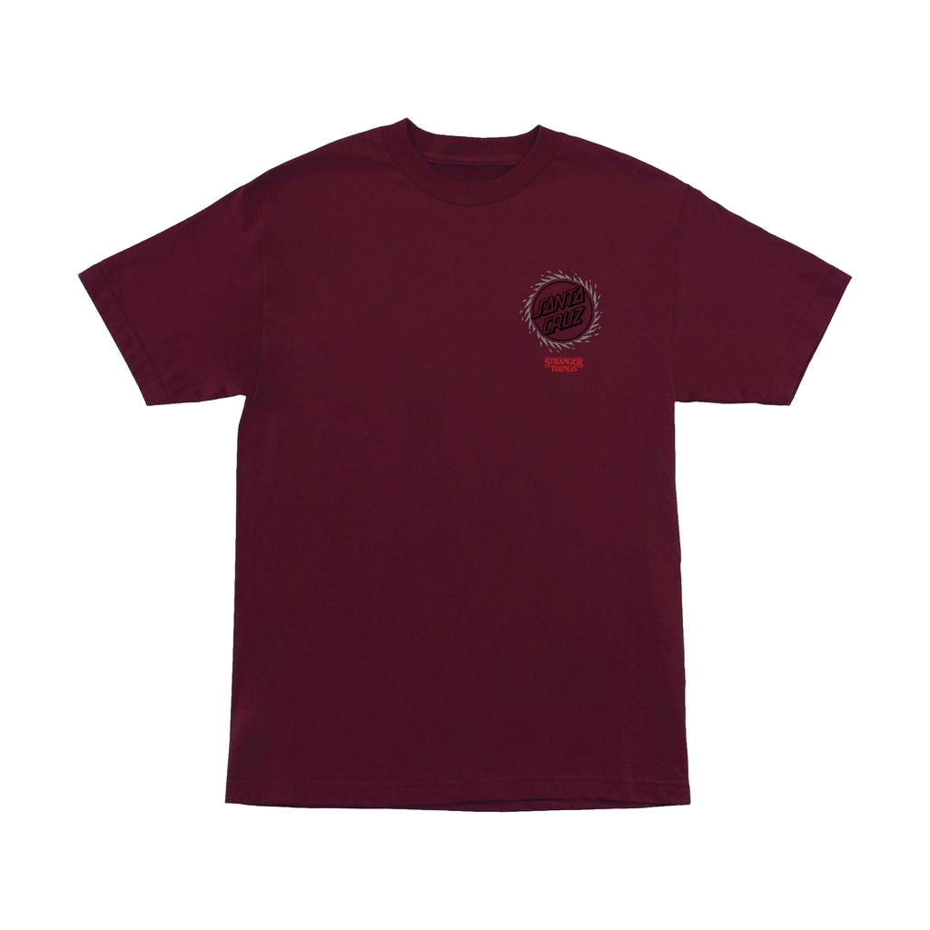 Santa Cruz Stranger Things Hell Fire Tee - Maroon