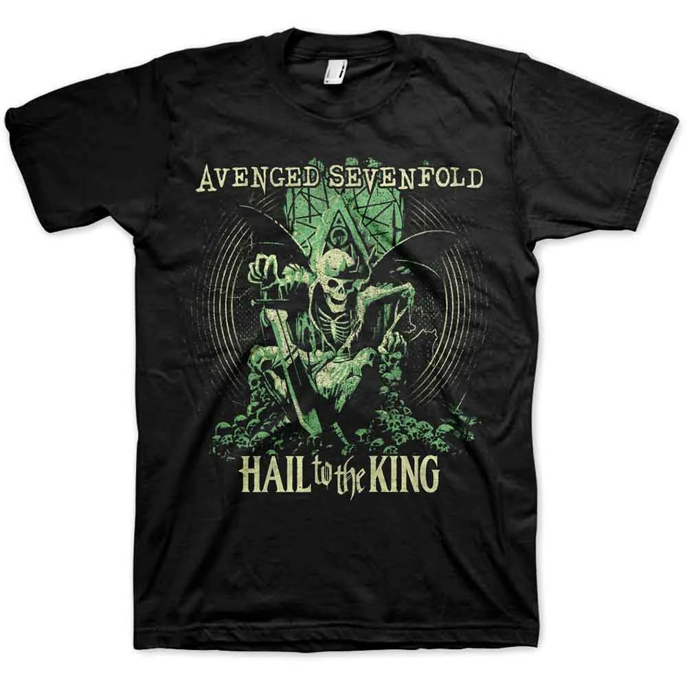 Avenged Sevenfold Hail to the King En Vie T-Shirt - Black