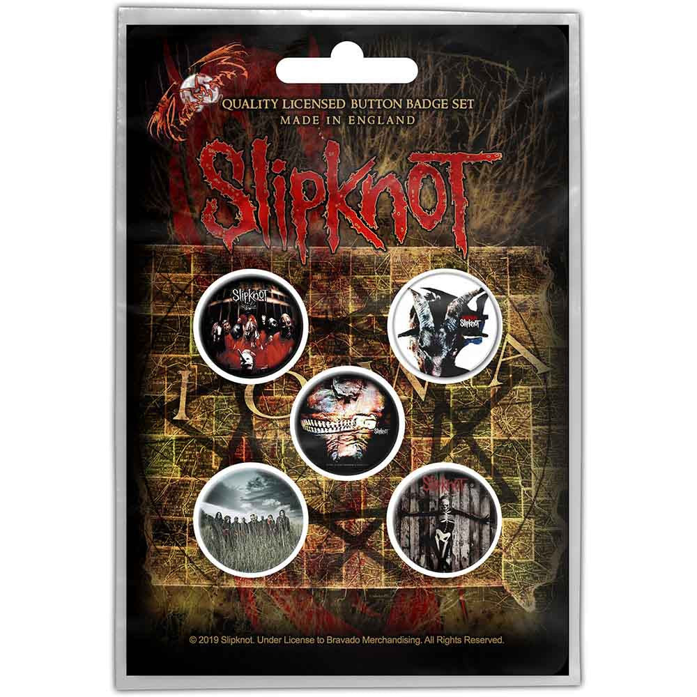 Slipknot Button Albums Badge Pack