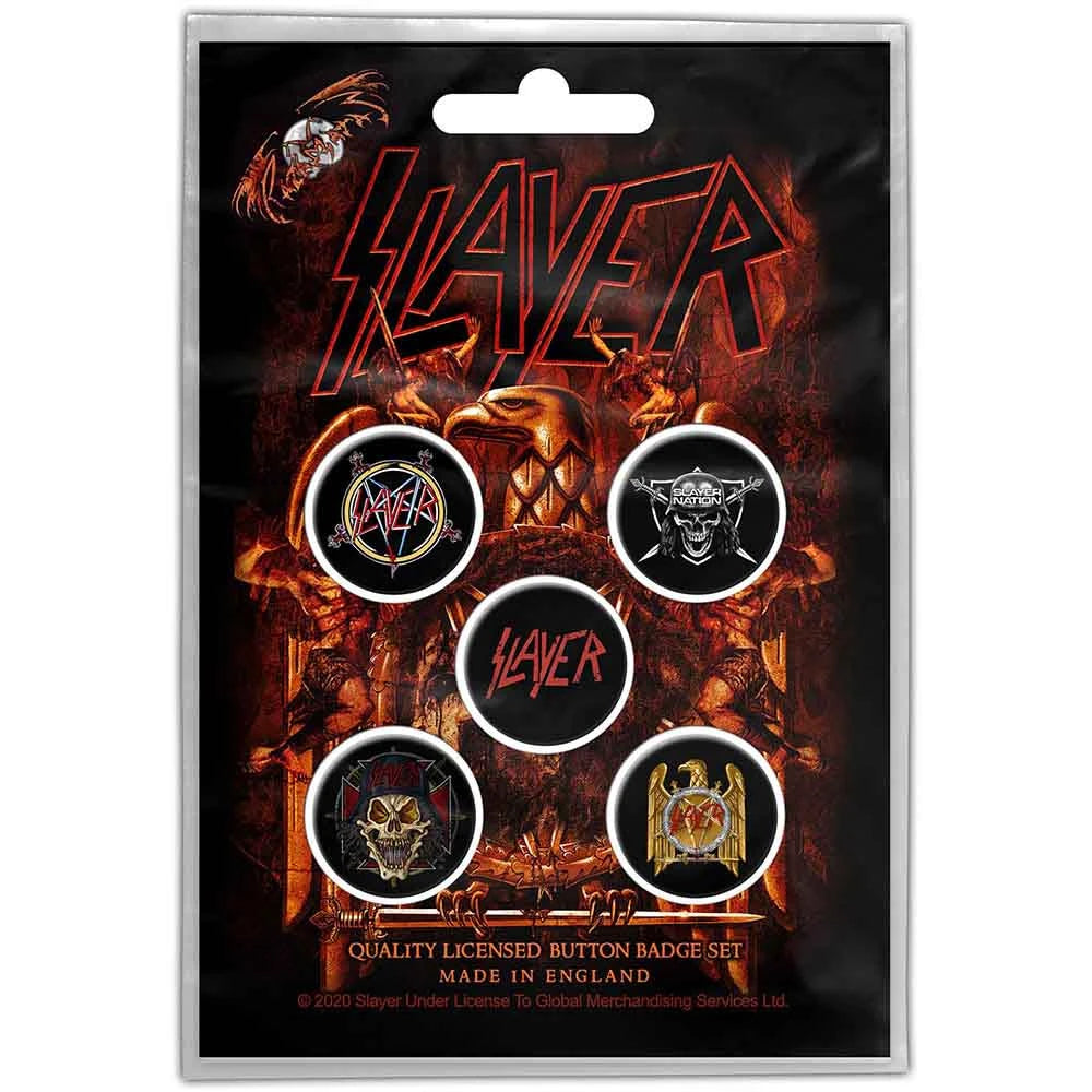 Slayer Eagle Button Badge Pack