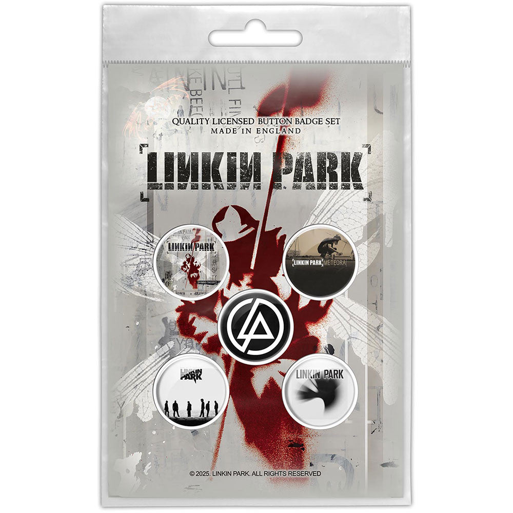 Linkin Park Button Hybrid Theory Badge Pack