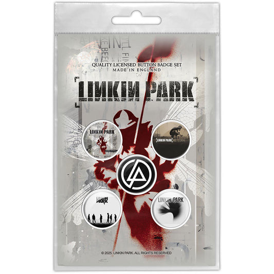 Linkin Park Button Hybrid Theory Badge Pack