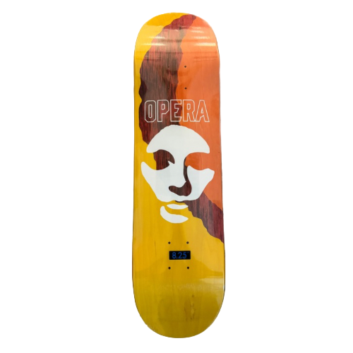 Opera Triple Torn Red Orange Yellow Deck - 8.25"
