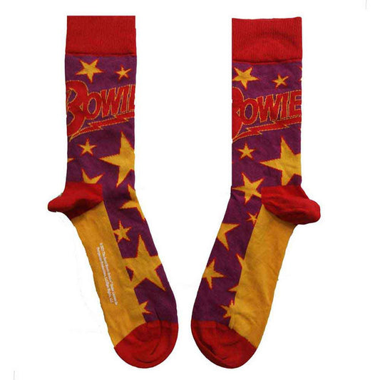 David Bowie Stars Infill Socks - Purple