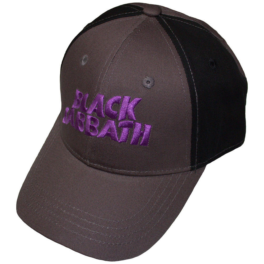Black Sabbath Wavy Logo Cap - Black Charcoal Grey