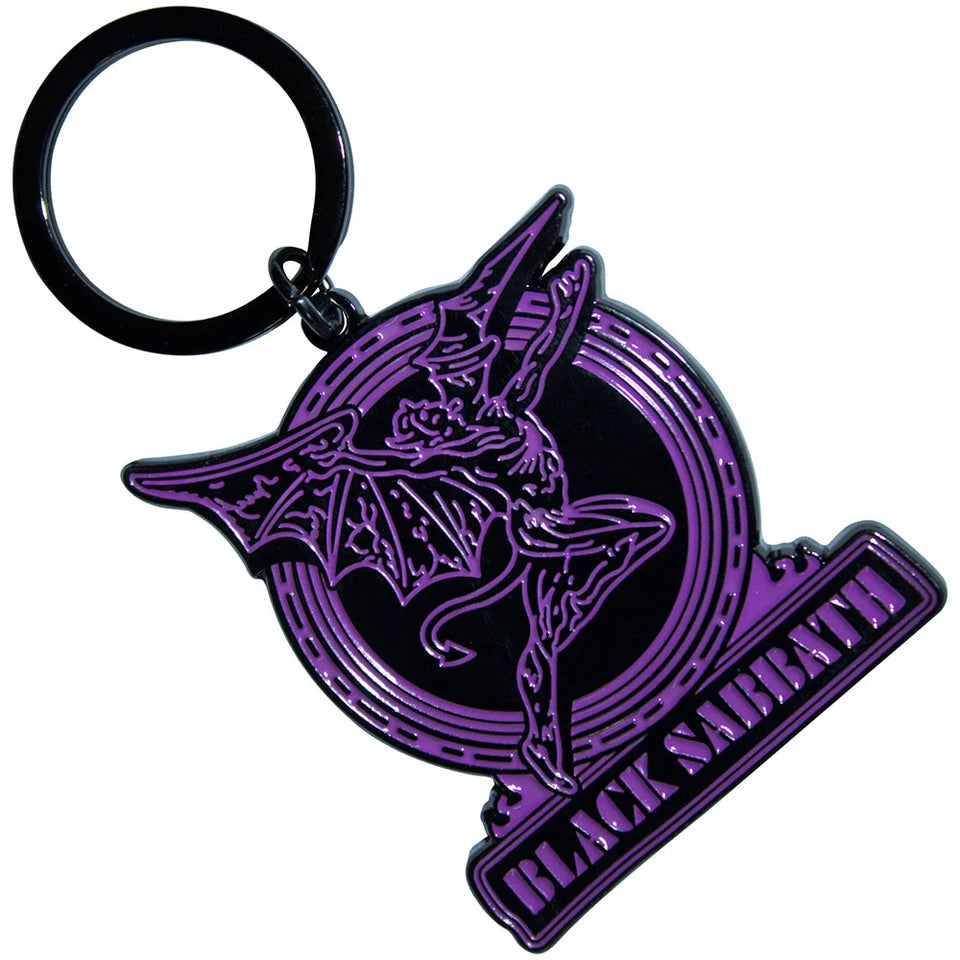 Black Sabbath Logo & Daemon Keychain