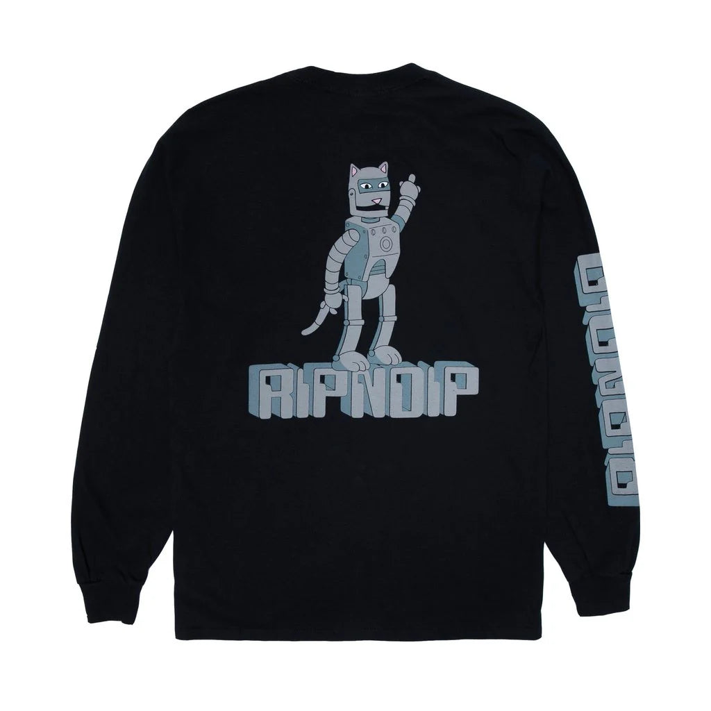 RIPNDIP Bionic Nerm Long sleeve T Shirt - Black