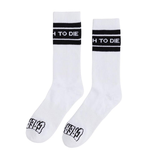 Creature Socks Too High Crew - White