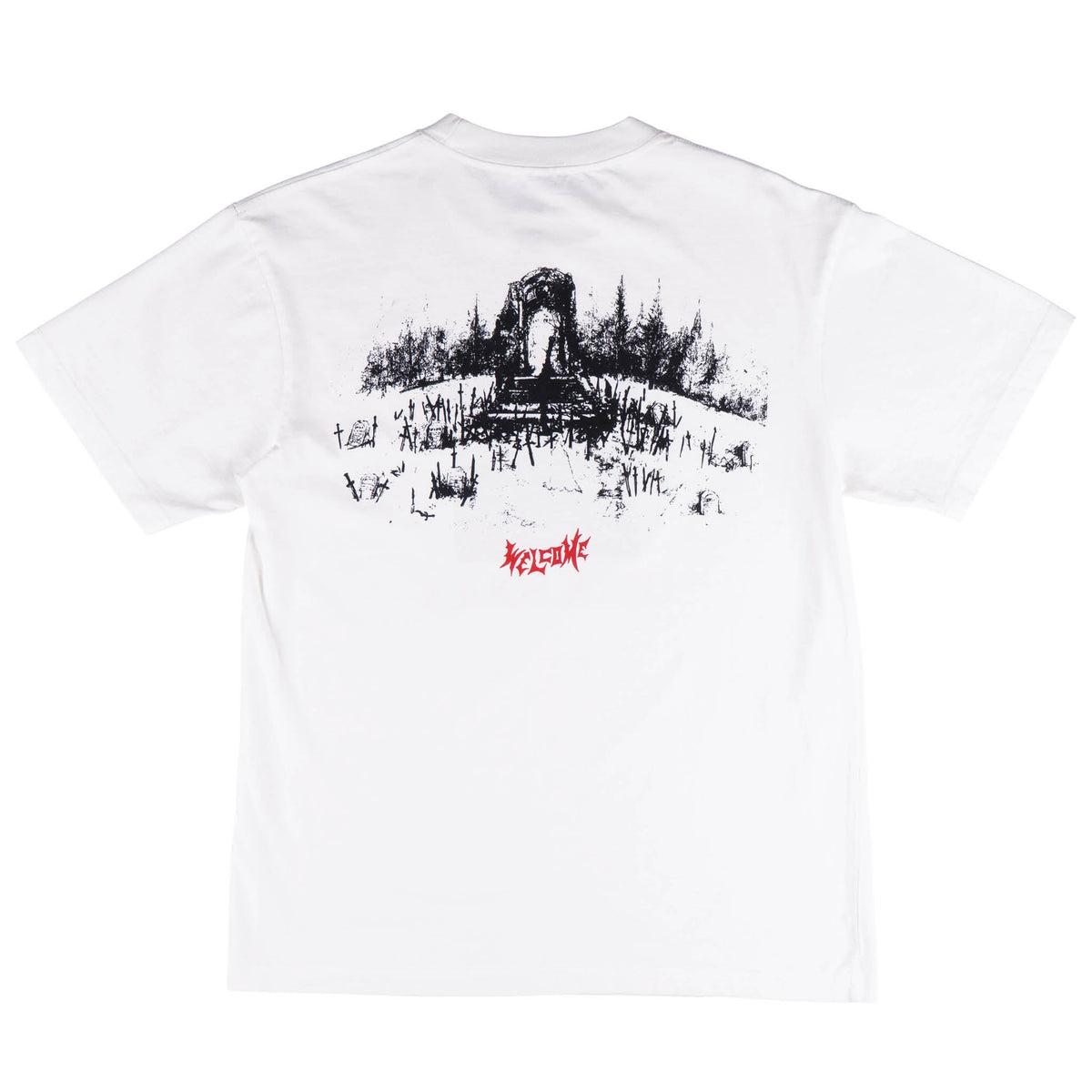 Welcome x Dark Souls Grave Boxy Tee back