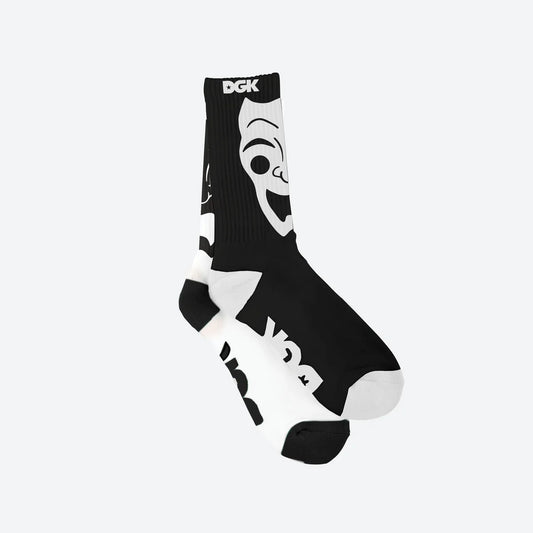 DGK Contrary Socks - Black White