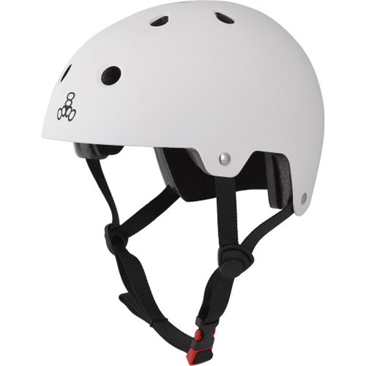 Triple 8 Dual Certified Helmet Matte - White