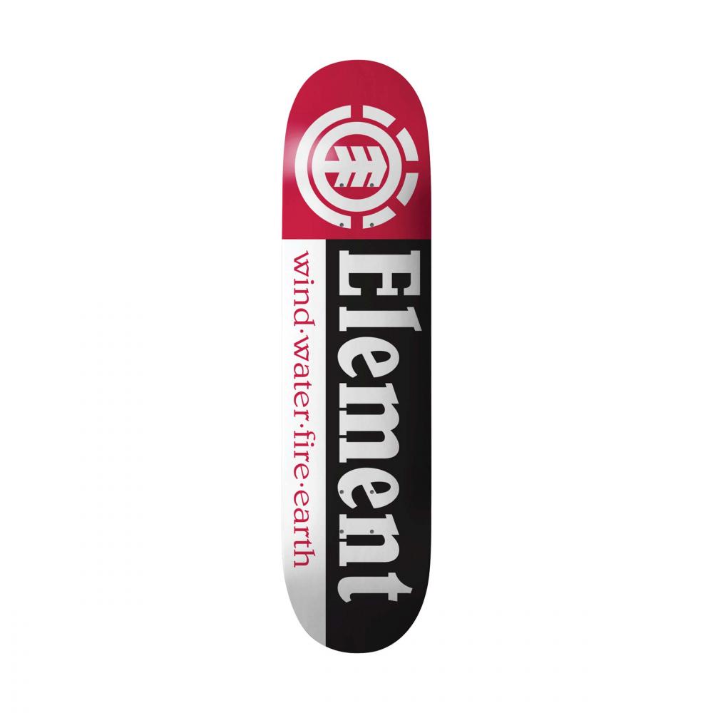 Element Team Section	Black White Red Deck - 7.75"