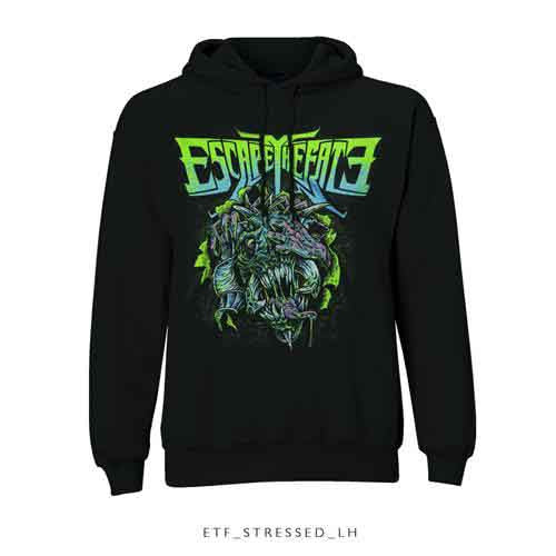 Escape The Fate Stressed Hoodie - Black