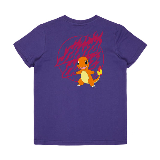 Santa Cruz Youth Charmander T-Shirt - Purple