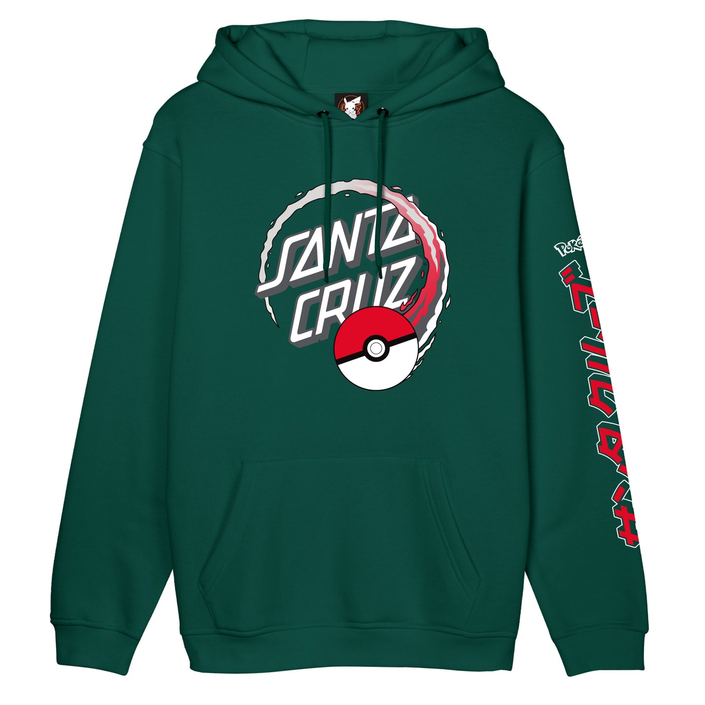 Santa Cruz Poke Ball Dot Hood - Alpine Green