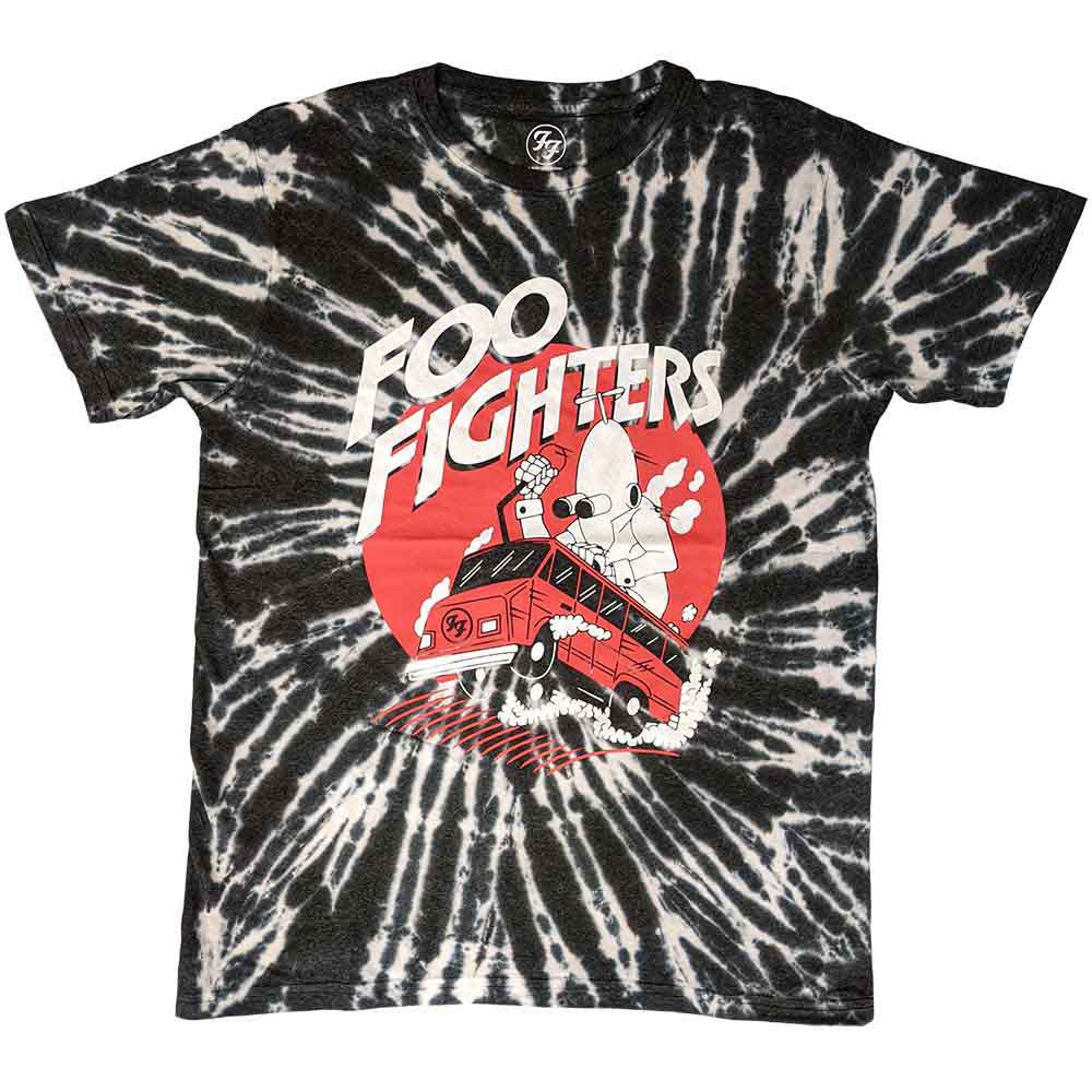 Foo Fighters Speeding Bus T-Shirt - Black Wash