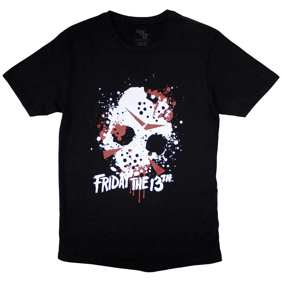 Friday the 13th Jason Blood Splat T-Shirt - Black