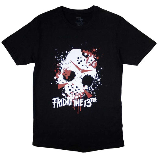 Friday the 13th Jason Blood Splat T-Shirt - Black