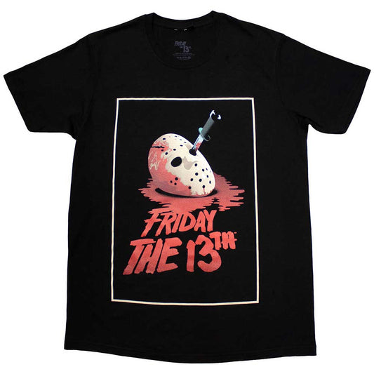 Friday The 13th Jason Blood Mask T-Shirt - Black